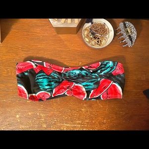 American Apparel Swim watermelon bandeau top